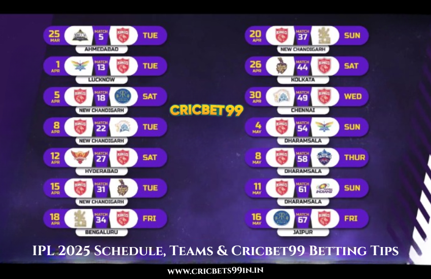 IPL 2025 Schedule